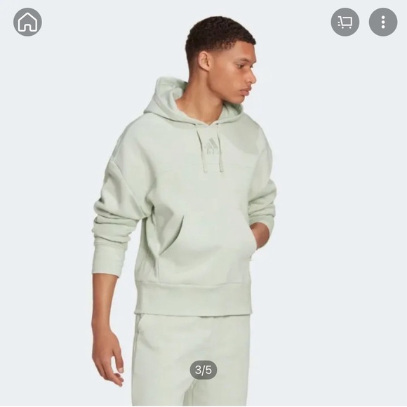 NWT! Adidas multisport hoodie. Linen green color. - Picture 2 of 7